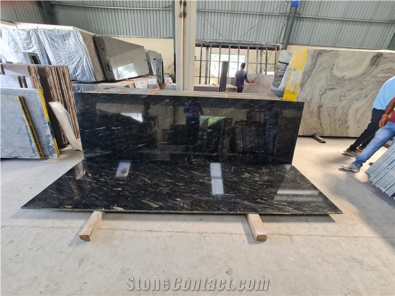 Volcanic Black Granite Slabs
