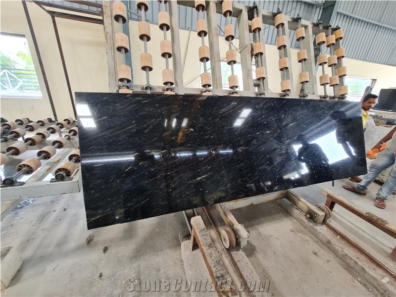 Volcanic Black Granite Slabs