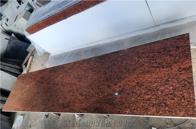 Red Multi Granite Kitchen Countertop