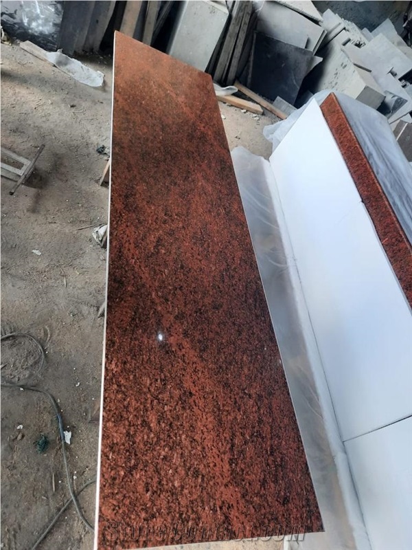Red Multi Granite Kitchen Countertop