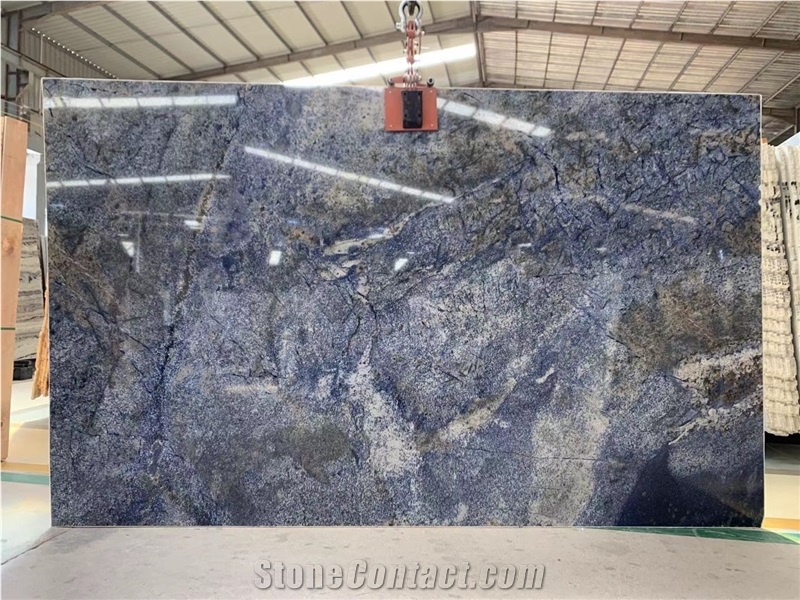 Azul Bahia Granite Brazil Blue Luruxy Stone Interior Design