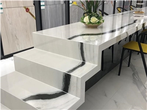 China Panda White Marble Tile Bathroom Project Wall Cover