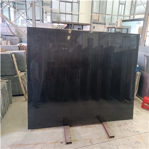 India Black Granite Absolute Black Slab Tiles