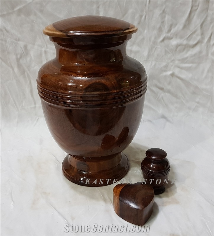 ONYX STONE, ROSEWOOD CREMATION URNS, ASH URNS, FUNERAL URNS