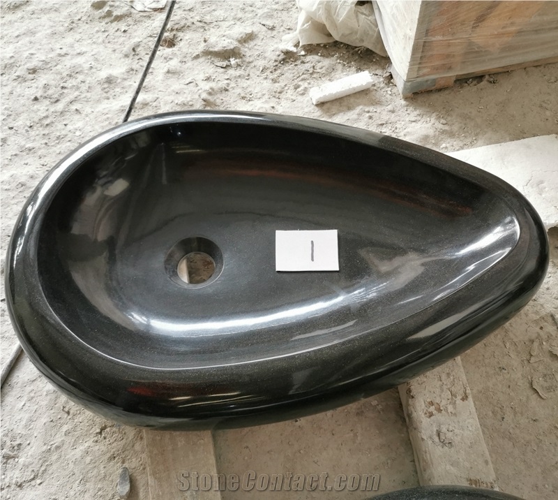 Mongolia Black Basalt Bathroom Sink Wholesaler