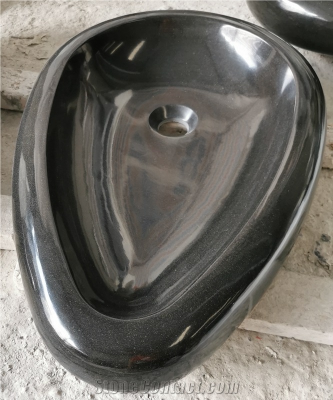 Mongolia Black Basalt Bathroom Sink Wholesaler