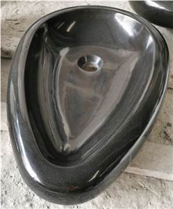 Mongolia Black Basalt Bathroom Sink Wholesaler