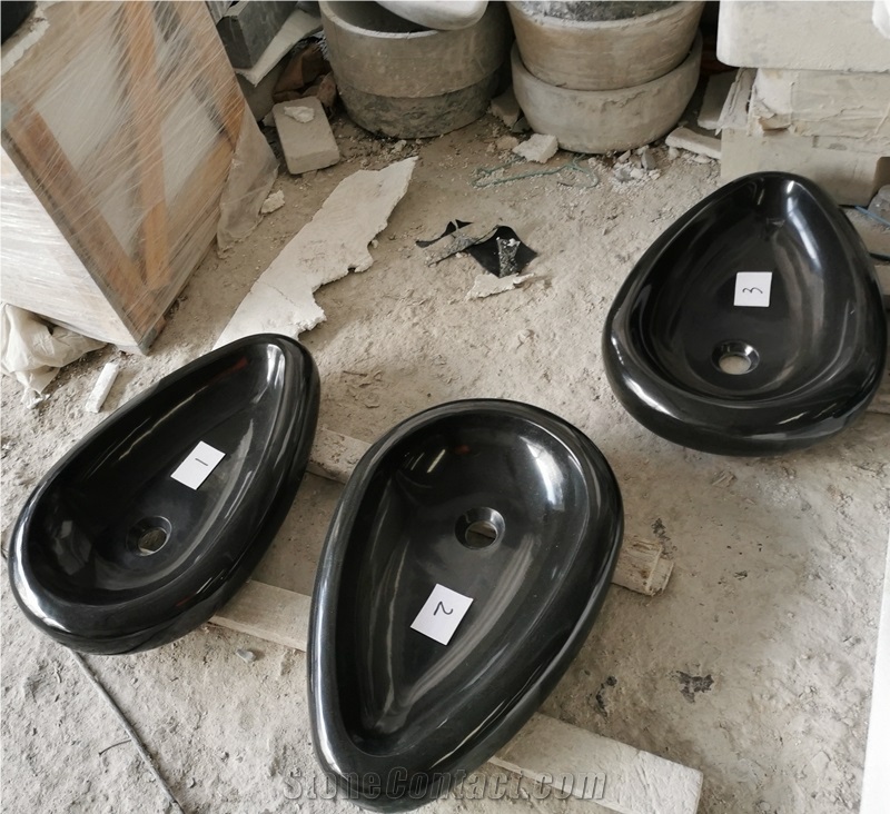 Mongolia Black Basalt Bathroom Sink Wholesaler