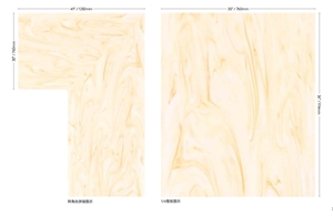 Acrylic Engineer Solid Surface Slabs With Various Patterns