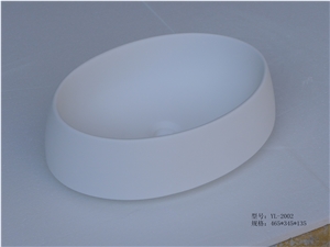White Acrylic Solid Surface Sinks, Wash Basins