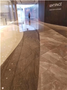 Aegean Grey Brown Marble Slabs For Hotel, Mall Decoration Aegean Grey Brown Marble Slabs For Hotel, Mall Decoration