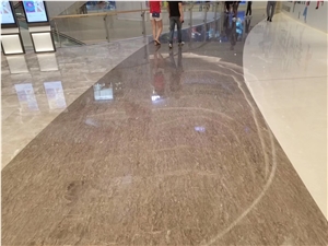 Aegean Grey Brown Marble Slabs For Hotel, Mall Decoration