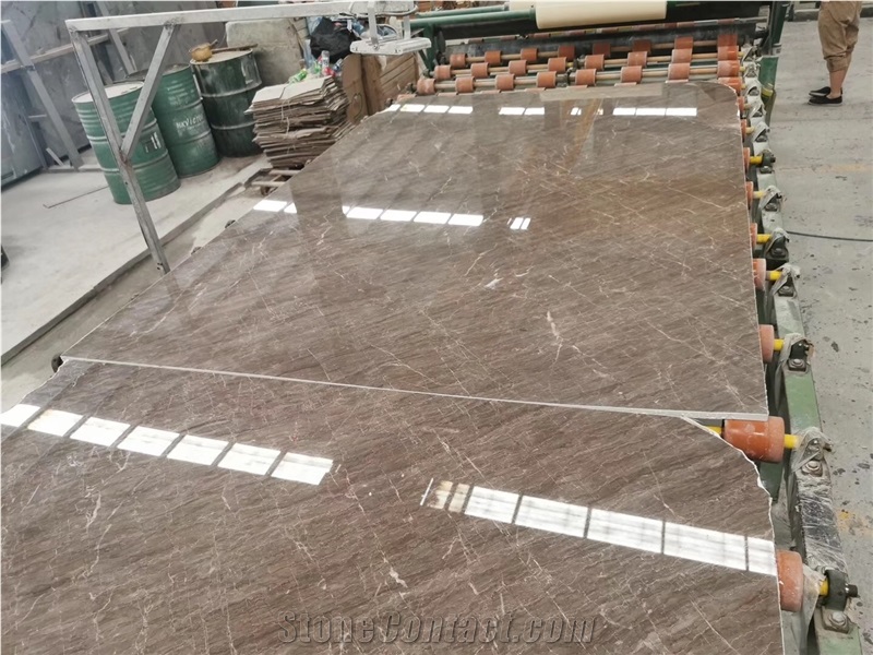 Aegean Grey Brown Marble Slabs For Hotel, Mall Decoration