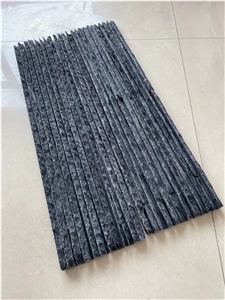 Black Slate River Run Stone Chiseled Wall Cladding Tile 