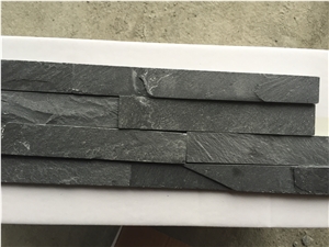 Exterior Black Rusty Natural Slate Split Face Cultured Stone