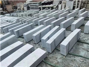 G383 Kerb Stone Curved Bent Granite Kerbs Machine Cut Flamed