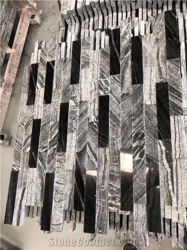Grey Black White Quartzite Slate Natural Cultured Stone