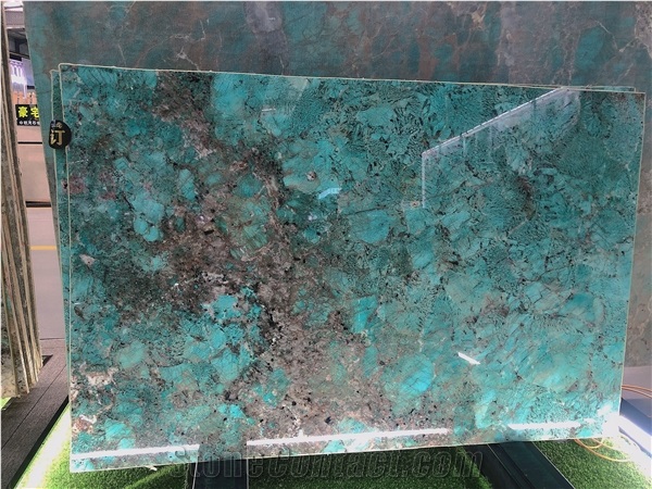 High-End Luxury Stone Amazon Green Quartzite Slabs Tiles
