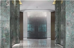 High-End Luxury Stone Amazon Green Quartzite Slabs Tiles