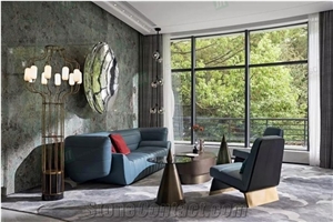 High-End Luxury Stone Amazon Green Quartzite Slabs Tiles