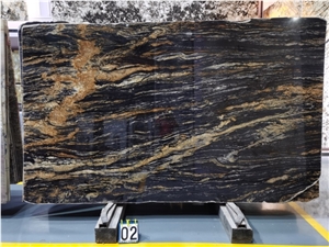 Luxury Black Gold Marble Slabs For Walling And Flooring Tile