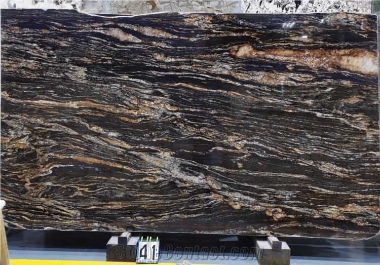 Luxury Black Gold Marble Slabs For Walling And Flooring Tile