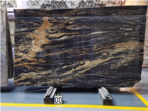 Luxury Black Gold Marble Slabs For Walling And Flooring Tile