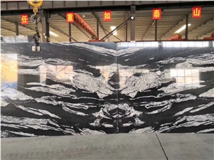 Rega Baleto Black Granite Big Slabs Book Matched Available
