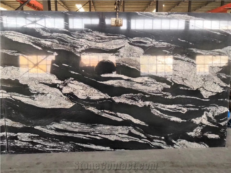Rega Baleto Black Granite Big Slabs Book Matched Available