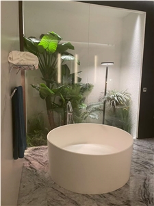 Snow Mountain White Marble Slabs For Walling/ Flooring Tiles