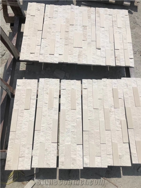 Snow White Quartzite Stone Cladding,Natural Cultured Stone