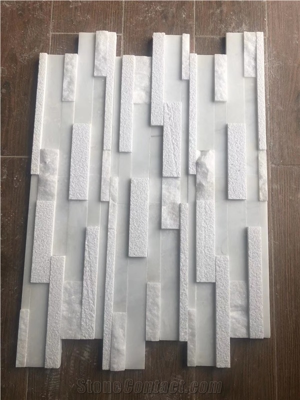 Snow White Quartzite Stone Cladding,Natural Cultured Stone