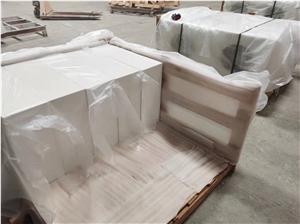Factory Price White Quartz Artifical Stone  Vanity Tops