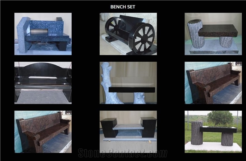 Granite Memorial Benches