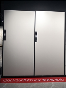 Pure White Sintered Stone Slab Tile Countertop Matt Surface