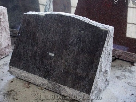 America Bahama Blue Granite Headstone From China