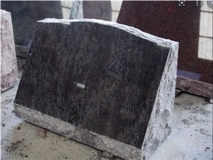 America Bahama Blue Granite Headstone From China America Bahama Blue Granite Headstone From China