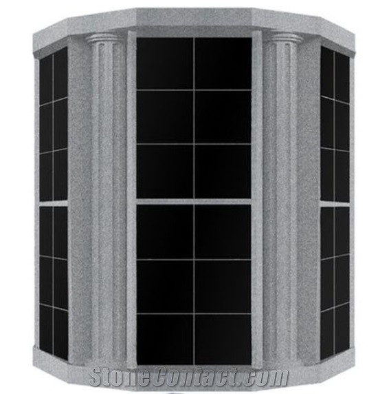 Granite Stone 72 Columbarium Niches Customized Design