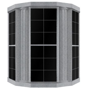 Granite Stone 72 Columbarium Niches Customized Design