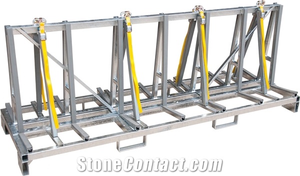 A- Frame Kitchen Worktop Transport Racks, Galvanized 2.35 M