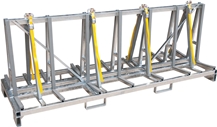 A- Frame Kitchen Worktop Transport Racks, Galvanized 2.35 M
