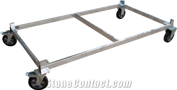 Galvanized Undercarriage For Stone Slab Transport Frame 1.5M