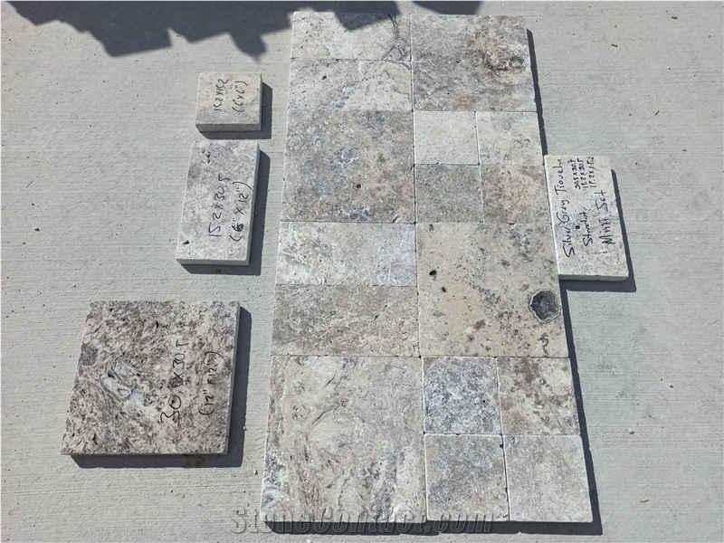 Silver Grey Mini Pattern Stones