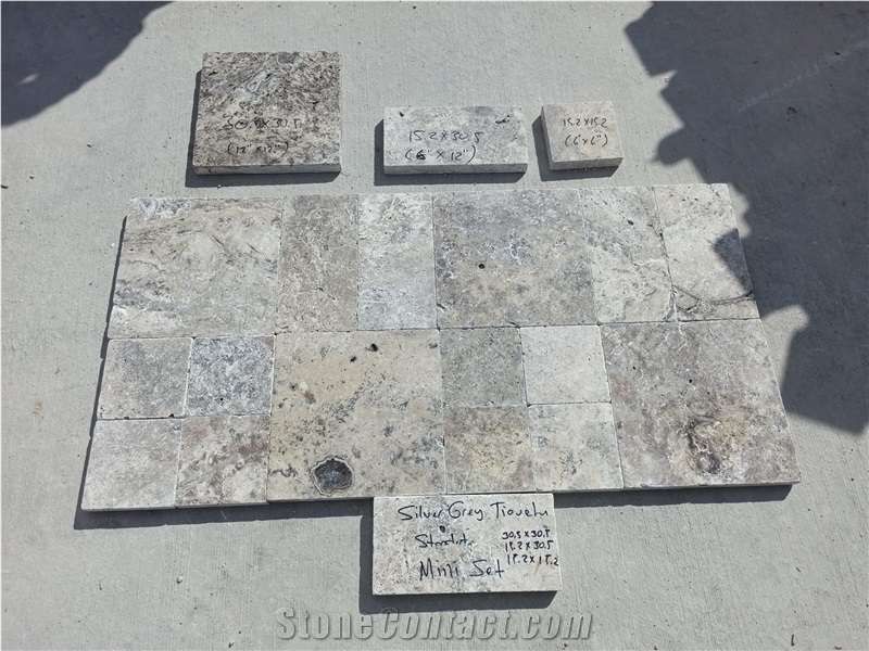Silver Grey Mini Pattern Stones