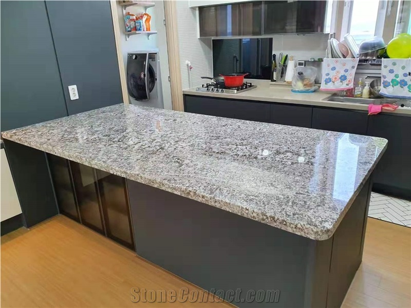 Bianco Antico Brazil Granite Kitchen Countertop 