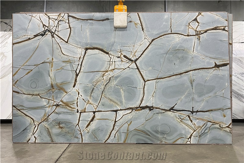 Blue Roma Impression Quartzite Luxury Polished Slab