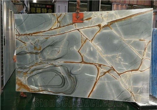 Blue Roma Impression Quartzite Luxury Polished Slab