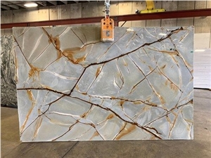 Blue Roma Impression Quartzite Luxury Polished Slab