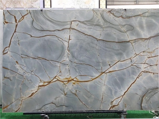 Blue Roma Impression Quartzite Luxury Polished Slab