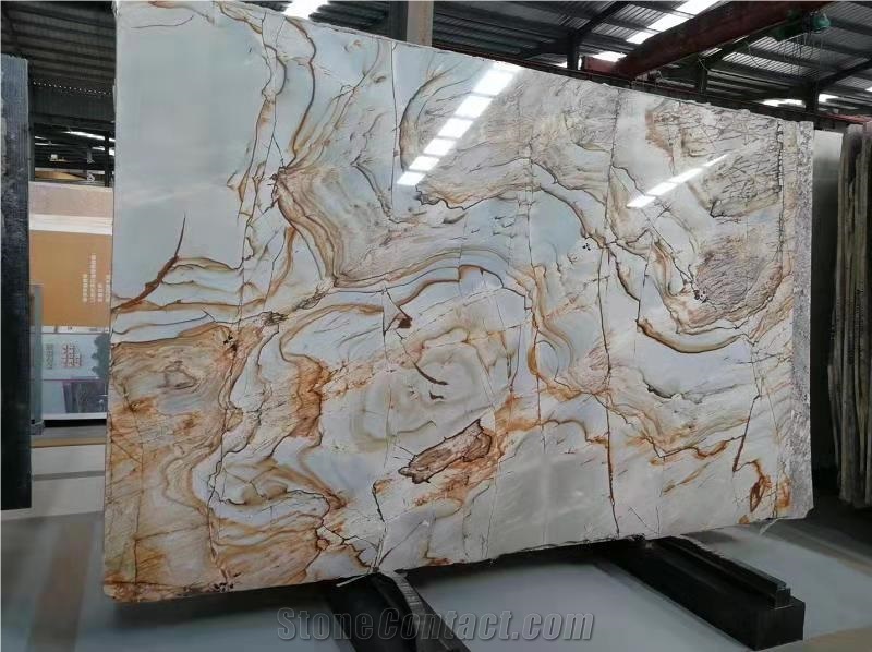 Blue Roma Impression Quartzite Luxury Polished Slab